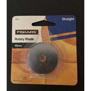 Fiskars Rotary Straight Cutter Blade 45mm New #9531 Reusable Storage Case